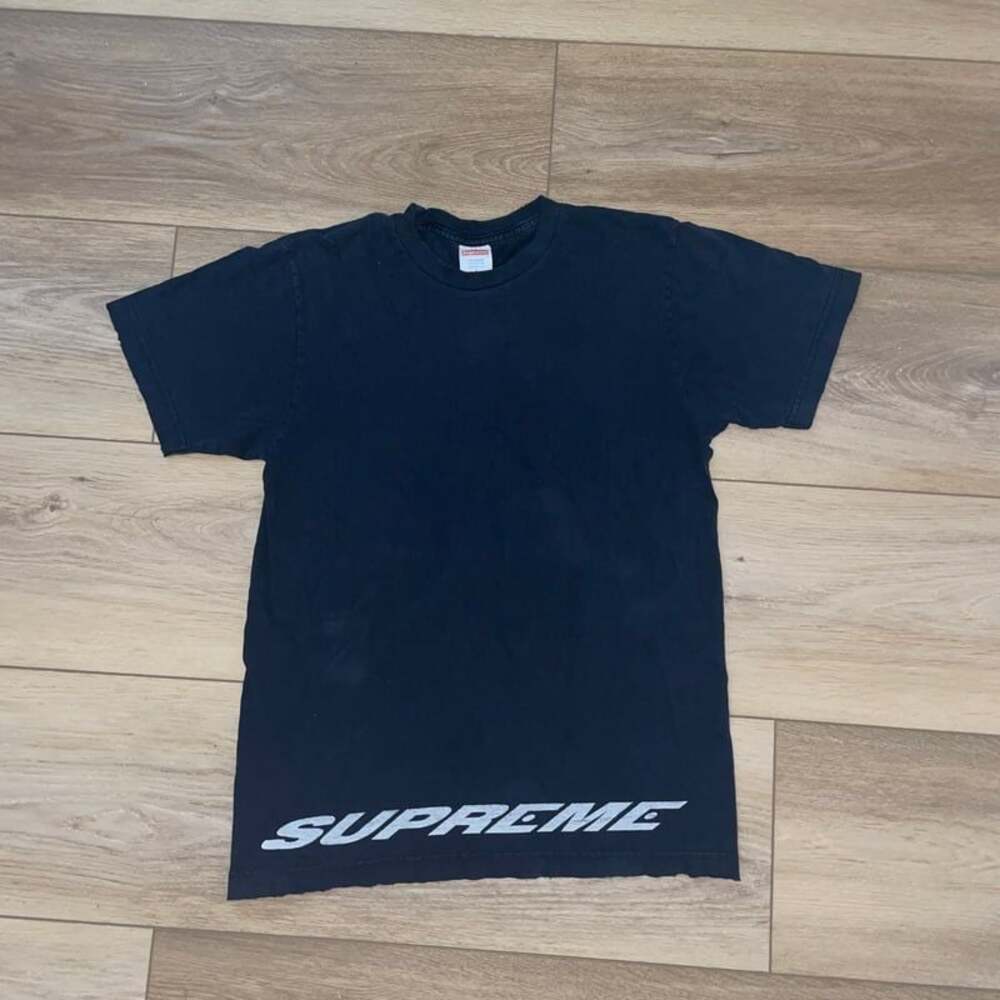 2005 Supreme Kinetic Tee Men's Size XL Black Two Sided Graphic Logo T Shirt